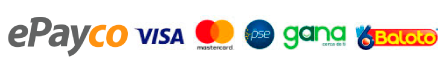 Pago por ePayco (Tarjetas de crédito,debito,efectivo)