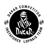 Sticker Dakar círculo tamaño 2