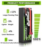 Batería LiPo 2S 7.4V 6200 mAh Hard Case - Imagen 2