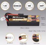 Batería LiPo 2S 7.4V 6500 mAh Hard Case - Imagen 2